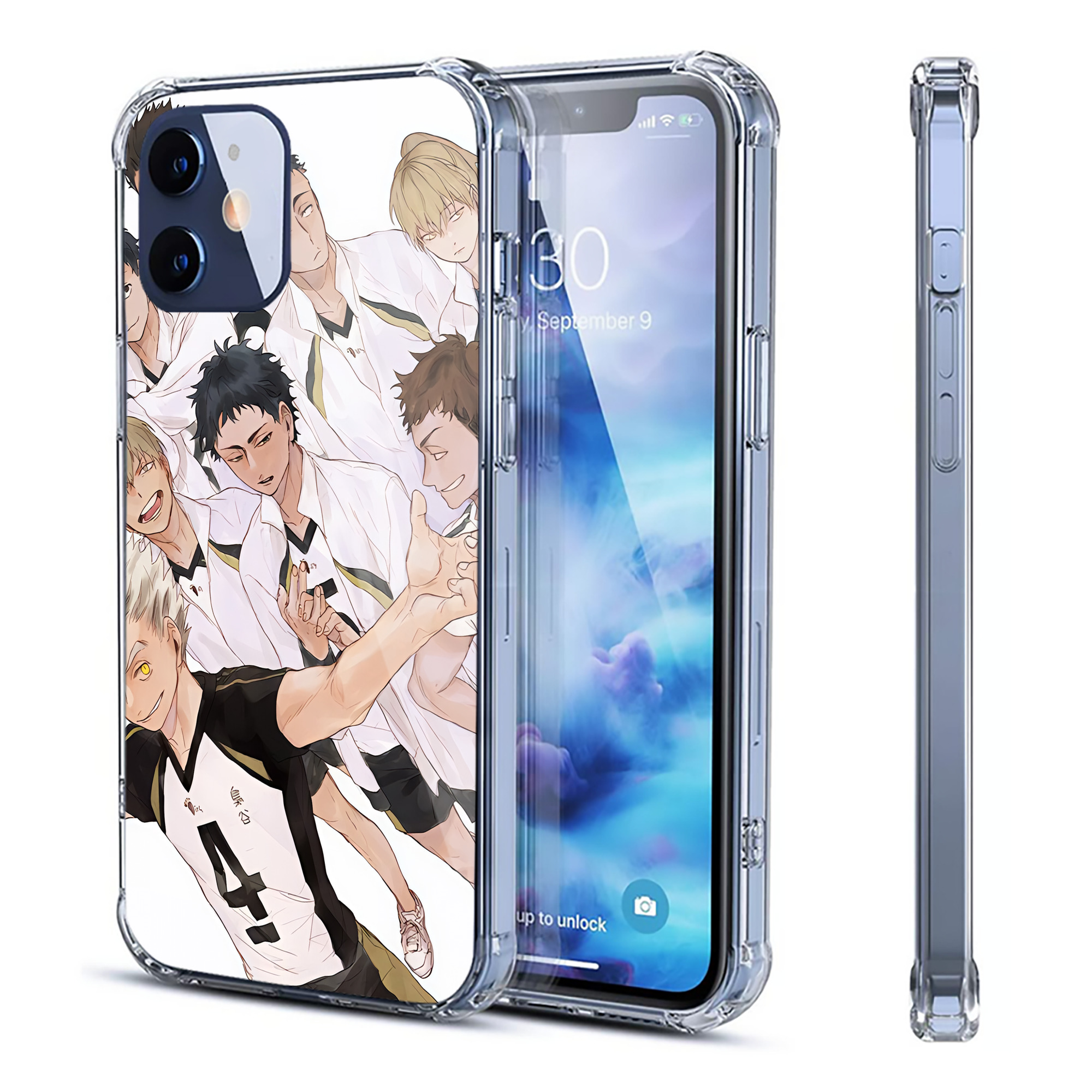 （画像用） ハイキュー!! Haikyu!! 【iPhone 12シリーズ対応】透明スマホケース（クリアソフトケース）